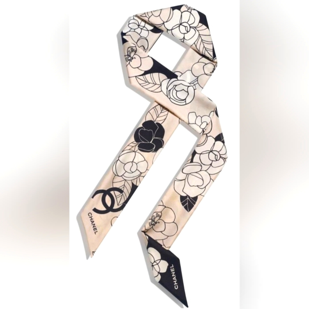 Chanel silk scarf vintage